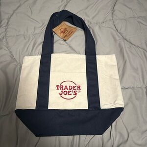 NWT- Trader Joe’s mini canvas tote